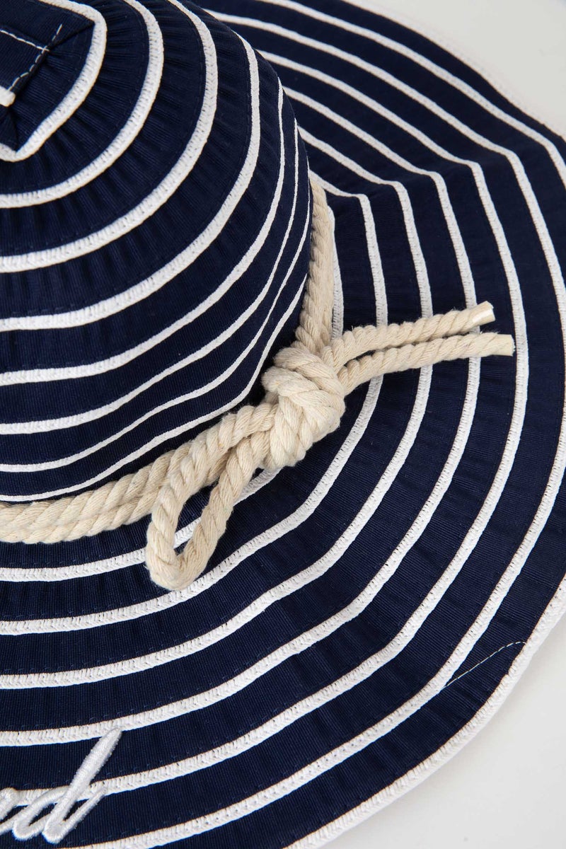 DeFacto Blue Woman Woman Straw Hat Casual - Image 3